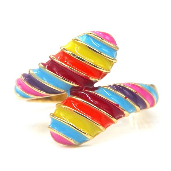 Multi color band with enamel coloring. Pride. OS. - Picture 4 of 4